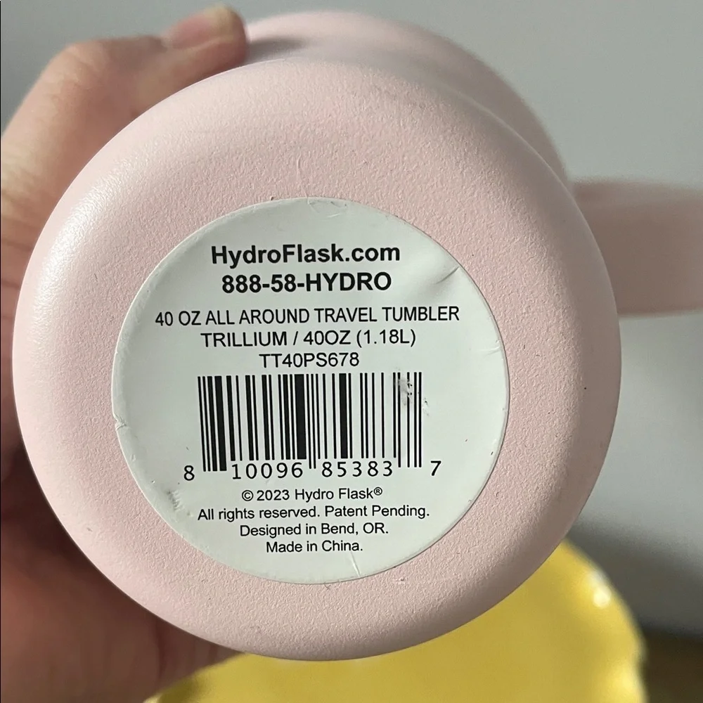 Hydro Flask Blush Tumbler with Flower Straw - Picture 4 of 5